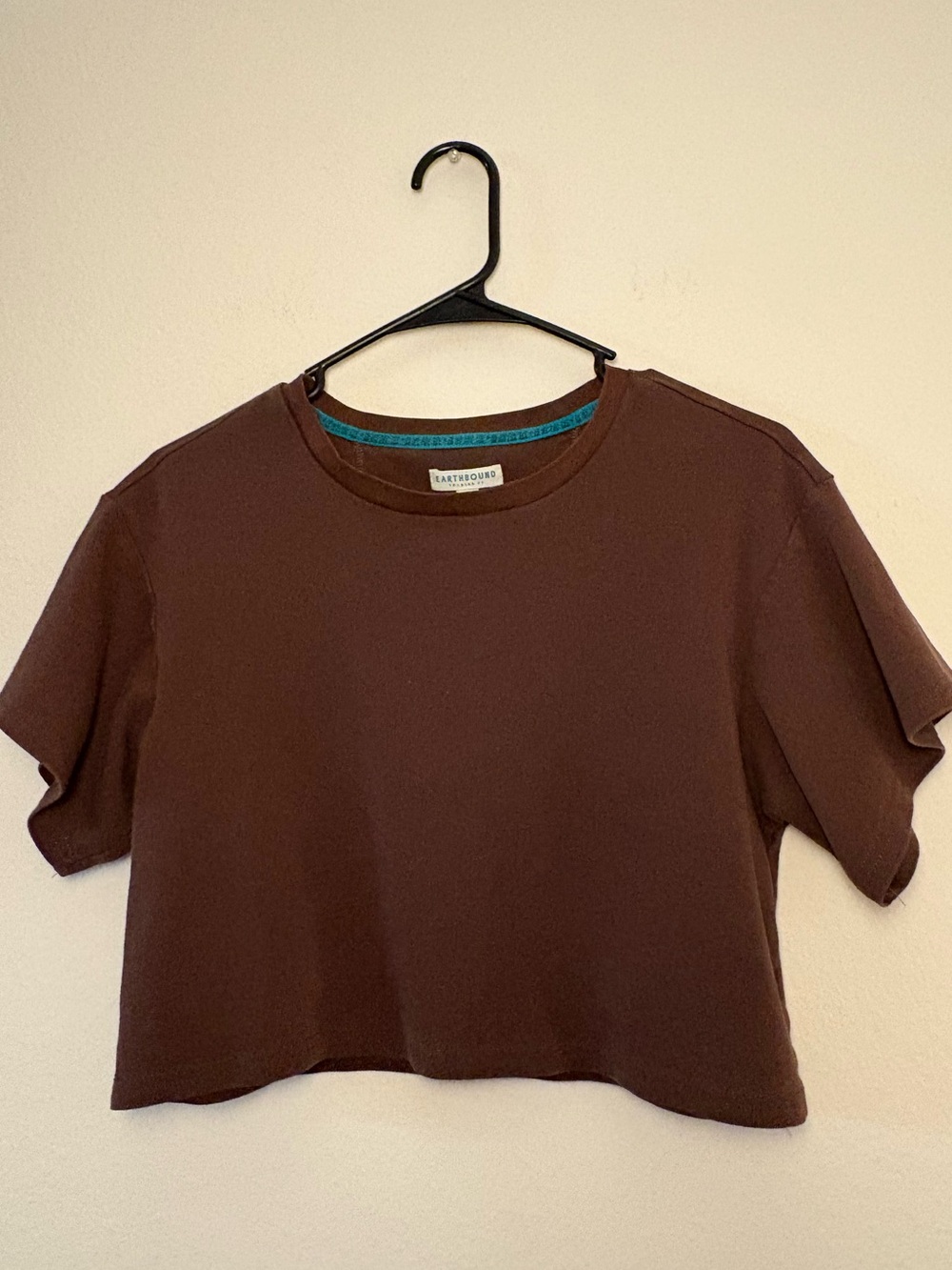 EARTHBOUND Brown Cropped Crew Tee